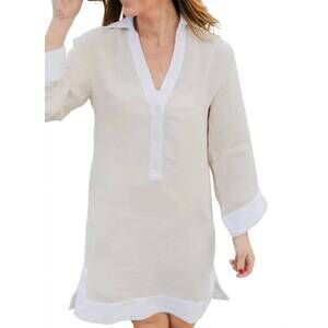 NEW NAVYBLEU fairfield tunic dress in ecru